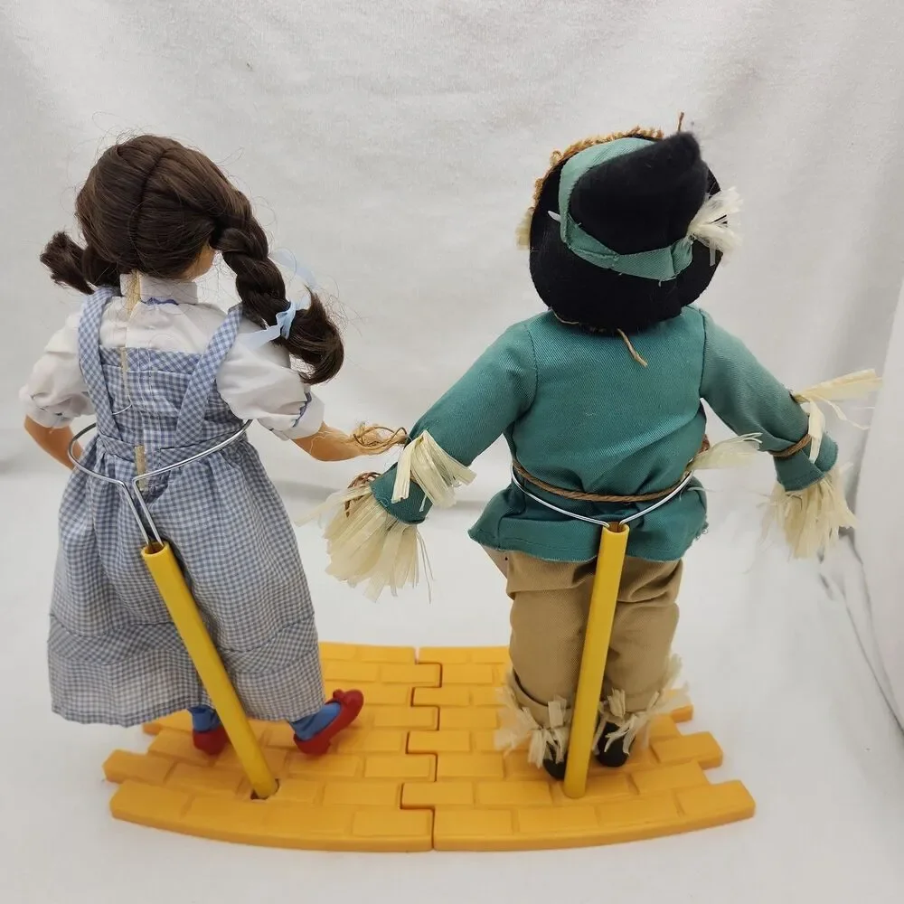 Dolls WIZARD OF OZ 14” Presents Of Hamilton 1987 Yellow Brick Stands 6 Figures